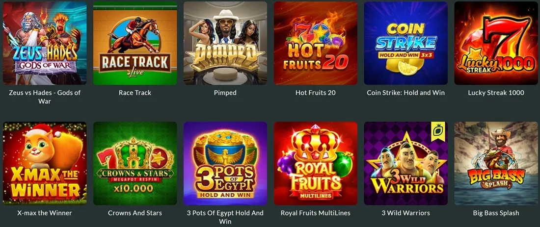 Lemon casino felület és szimbólumok